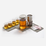 Заварочный чайник, ароматизированный чай для офиса, мундштук, стеклянный чайный сервиз для домашнего использования