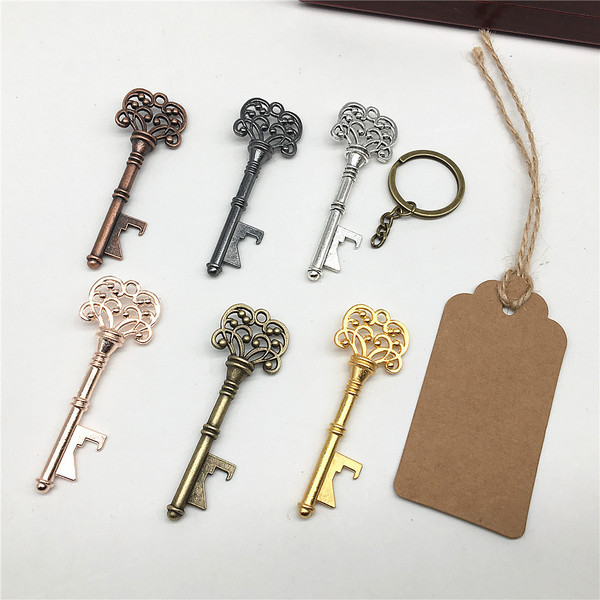 Creative Wedding Gifts Metal Key Beer Bottle Opener Vintage Keychain SUNFLOWER Bottle Opener