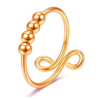 Легкая лапша 4 бусинки розовое золото