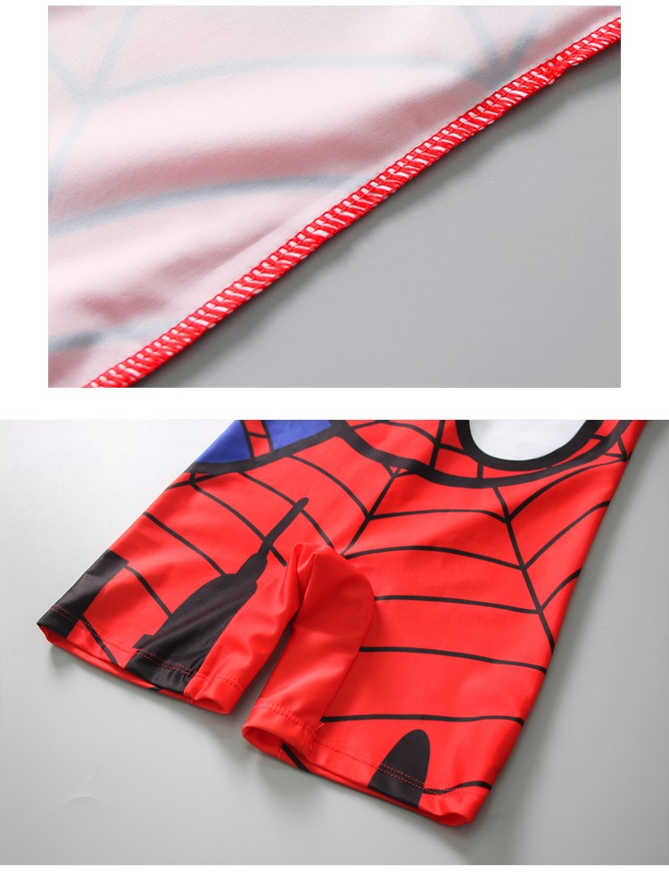 Áo tắm cho bé trai một mảnh áo chống nắng bé trai khô nhanh Xiêm Spider-man phim hoạt hình dễ thương mùa xuân cho bé - Bộ đồ bơi của Kid quần bơi cho bé trai