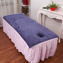 Beauty salon bed towel opening hole physiotherapy bed massage sheet bath towel does not lose hair soft super absorbent sweat steamed large towel