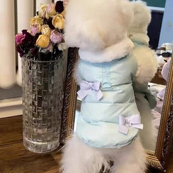 Tractionable Pet Cotton Coat for Teddy, Cats, Small Dogs, Winter Dog Clothes, Warm and Thickened, Bichon Autumn and Winter Clothing