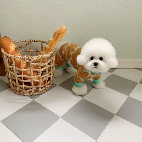 Собачья одежда Тедди плюшевый мишка Beme Bemek Sherry Sherry Sherry маленькие собачьи домашние животные Осень Новая холодная четверка