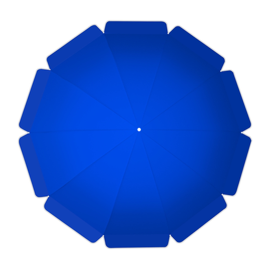 Paper round umbrella fabric silver plastic stall umbrella