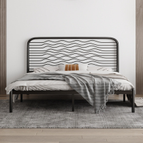 Modern minimalist environmentally-friendly Nordic ins net red bed light extravagant princess iron art bed gold double bed with extreme simplicity 1 8 m bed