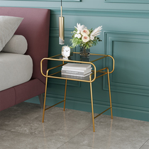 Bedroom Bed Head Cabinet Nordic Mini Small Tea Table Iron Art Edge A Few Modern Simple Bed Corners A Few Iron Bedside Environmental Protection