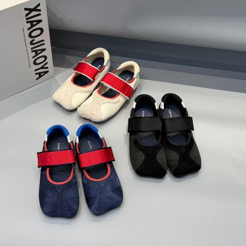 Xiaojiaoya—Japanese-Style Shallow Mary Jane Shoes, New Spring/Summer Square-Toe Ballet Casual Shoes, Heel Height 2.5
