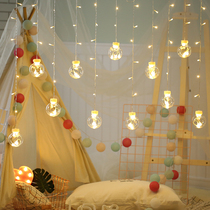 Net red light direct sowing room background atmosphere light decorative lamp hanging wall lighting string light Stars Light Dormitory Hung on bed lights