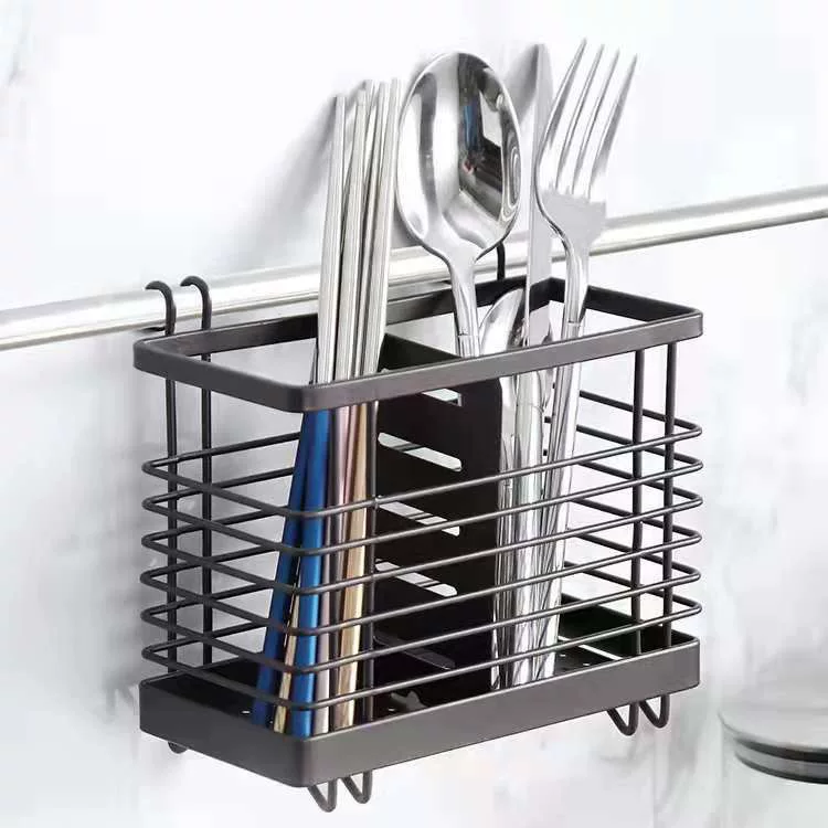 Sakura Show Square chopsticks tube countertop can hang knife and fork tableware drain rack home kitchen storage rack