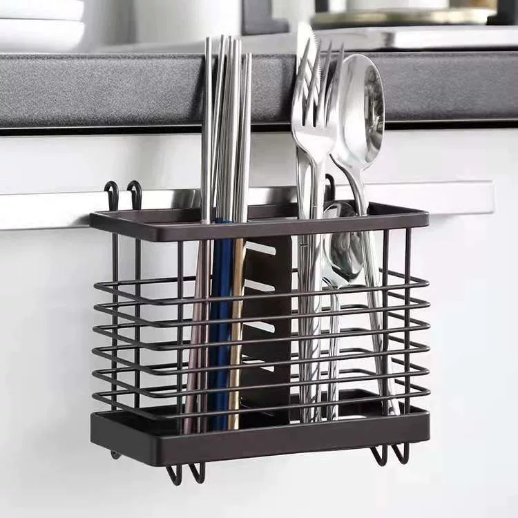 Sakura Show Square chopsticks tube countertop can hang knife and fork tableware drain rack home kitchen storage rack