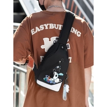 Li Tie NASA astronaut joint fashion chest bag male astronaut casual sports cross bag travel shoulder crossbody bag