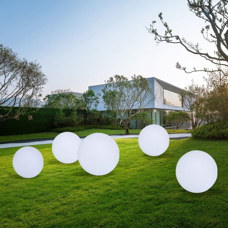 LED luminous round lamp Courtyard Landscape Straw Terrace Light Creativity Solar Earth Buried Lamp Outdoor Brightening Waterproof Spherical Lamp