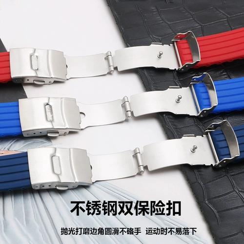 Casio, omega, tissot, водонепроницаемый силиконовый ремешок для часов