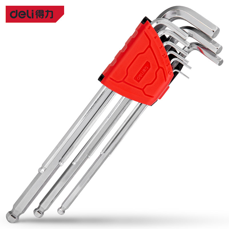 Able tool 9 pieces of sleeve S2 lengthened ball head male-made professional inner hexagon wrench angular suit DL2269 70