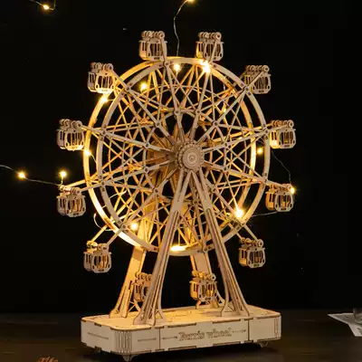 Music box Music Box Ferris wheel carousel diy handmade ornaments birthday gift assembly toy female
