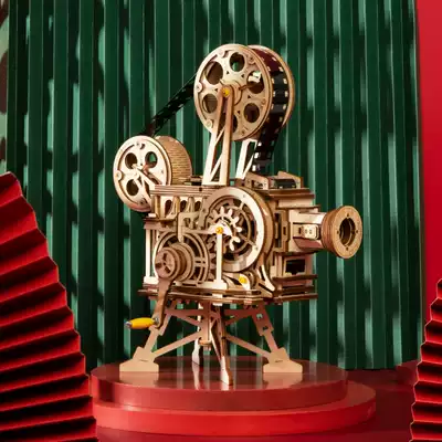 3D puzzle projector Wooden handmade diy assembly model creative birthday gift adult toy