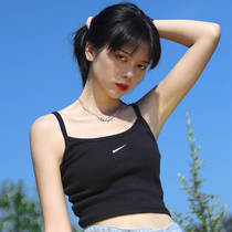 Harness Vest Woman 2021 Summer Outside Wearing Tide New short Breasts Slim with harness blouse with a hitch undershirt