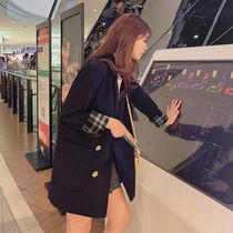 Black Small Suit Jacket Woman 2021 Autumn Winter New Korean version Design Sense High-level Sensation Fried Street Casual West Suit