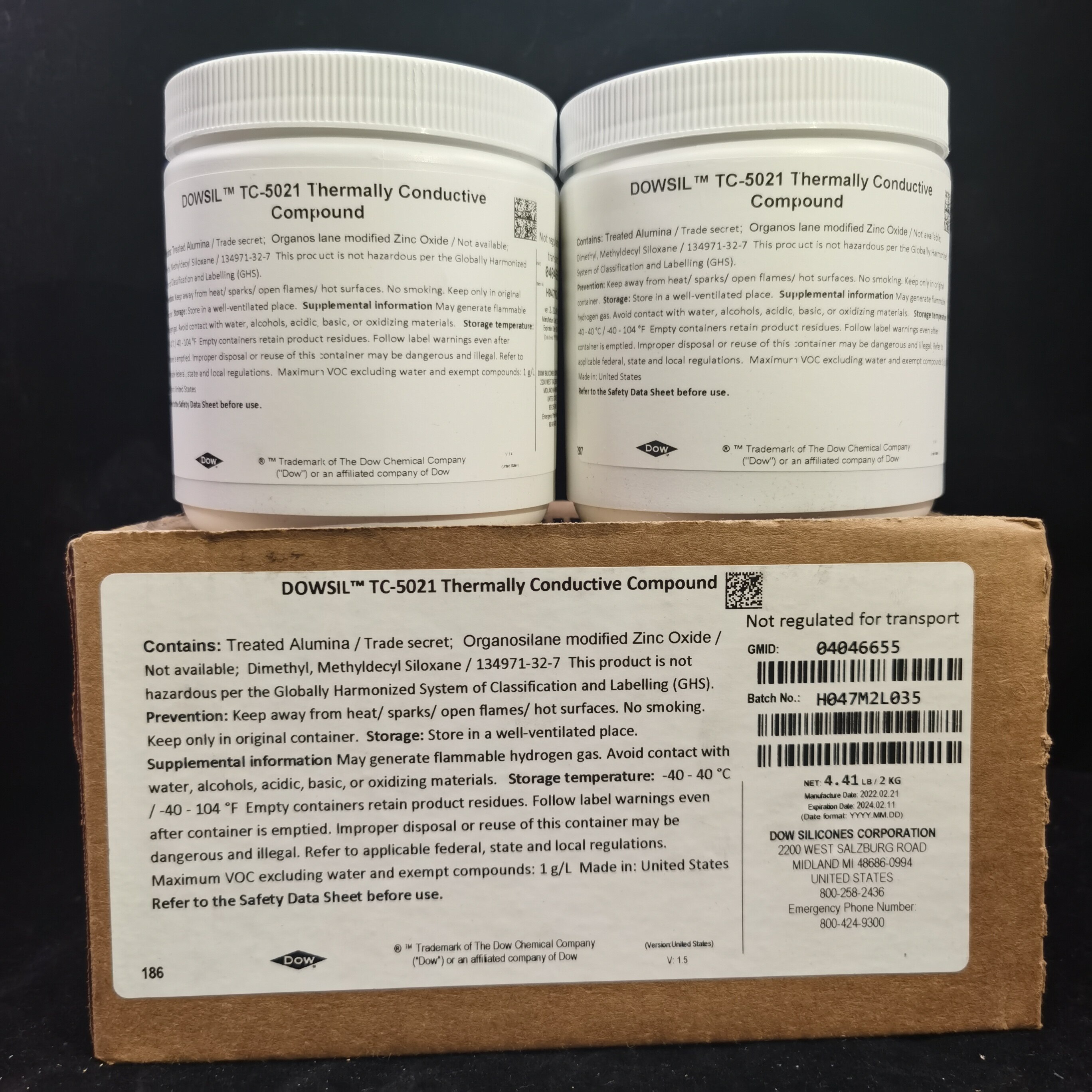 道康宁TC-5021导热胶CPU散热膏LED散热胶电源模块导热硅脂导热