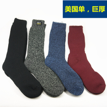  9 USD Extreme chill Giant Ski Lahair Socks Male Polar Thickened Warm Medium Stocking Winter