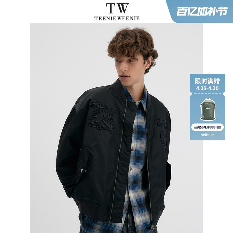 Teenieweenie Men's Clothing American Retro Workwear Street Style Wear-Resistant Thick Warm Flight Jacket
