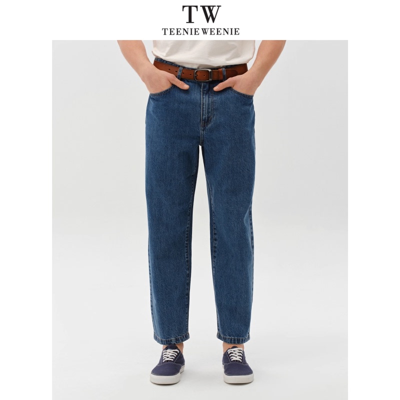 Teenieweenie Men's Retro American-Style Jeans Casual Comfortable Straight Loose Long Pants for Men Teenieweenie Men's Retro American-Style Jeans Casual Comfortable Straight Loose Long Pants for Men