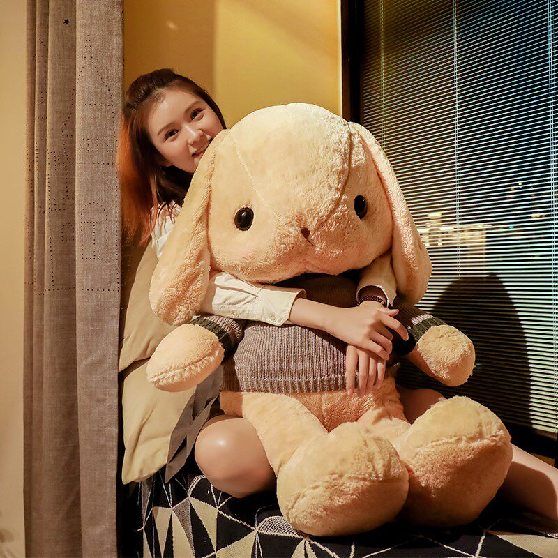 Rabbit Doll Plush Coeared Rabbit Long Nordic Bed Doll Swing Girl Girl Girl Sleep Hug Big Ears