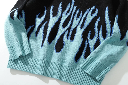 Свитер мужской уличная одежда ретро -паттер