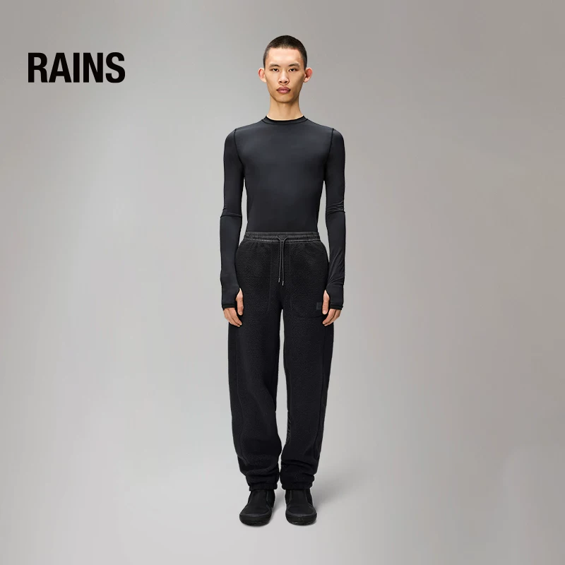 Уютные спортивные брюки из велюра RAINS для мужчин и женщин со шнурком