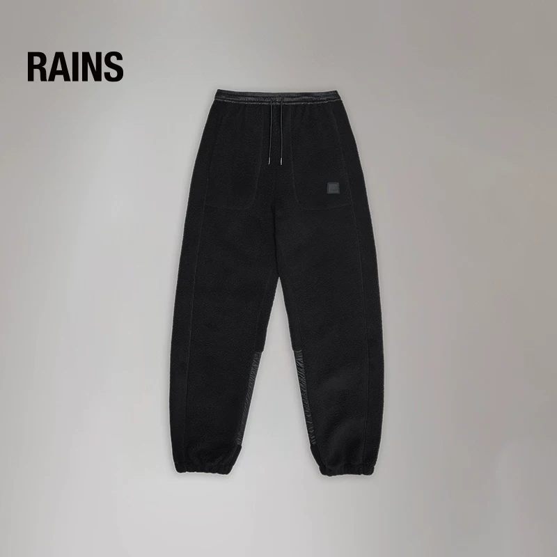 Уютные спортивные брюки из велюра RAINS для мужчин и женщин со шнурком