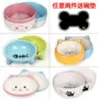 Pet bát Teddy dog ​​bát gốm mèo bát mèo nồi con chó con bát gốm bát thức ăn bát nước bát con mèo cần thiết hàng ngày - Cat / Dog hàng ngày Neccessities bình nước du lịch cho chó