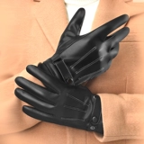 Мужские зимние утепленные удерживающие тепло ветрозащитные водонепроницаемые перчатки