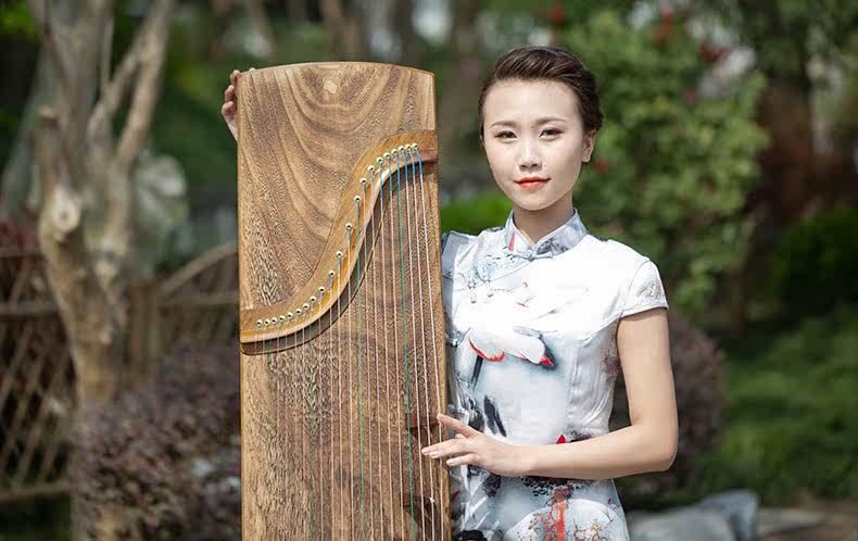 Золотой шелк Nanmu раскачивает Zither_16.jpg