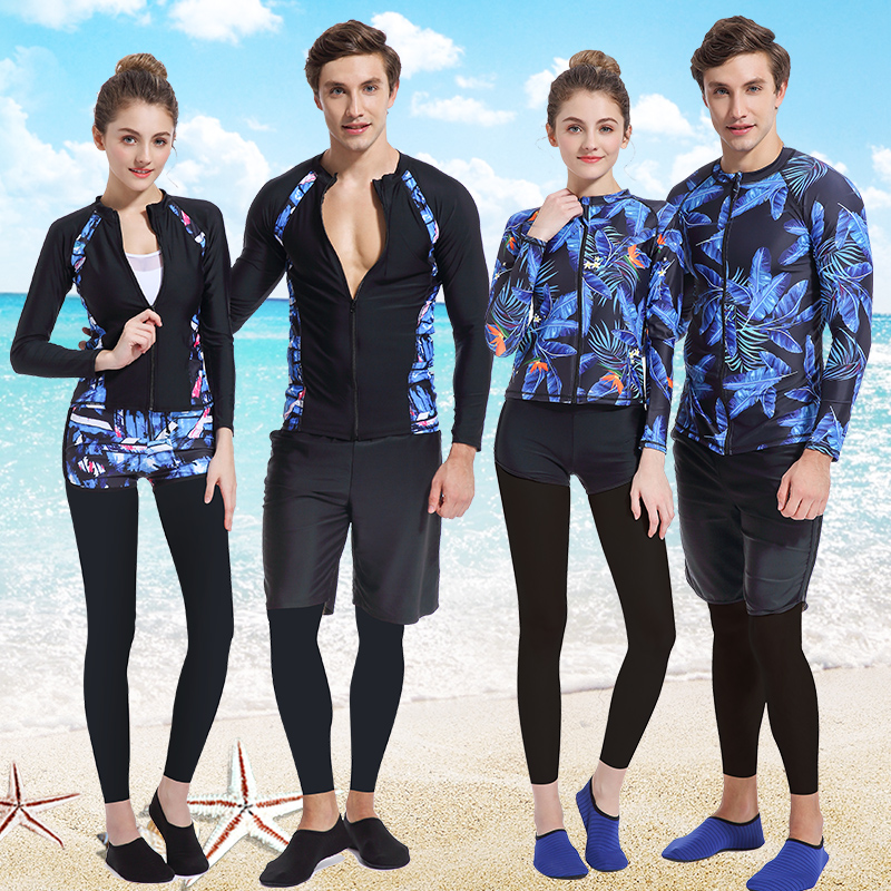 Lady Swimsuit 2021 New Tide Sunscreen Speed Dry Diving Jellyfish Korean Long Pants Long Sleeve Diving Suit Man