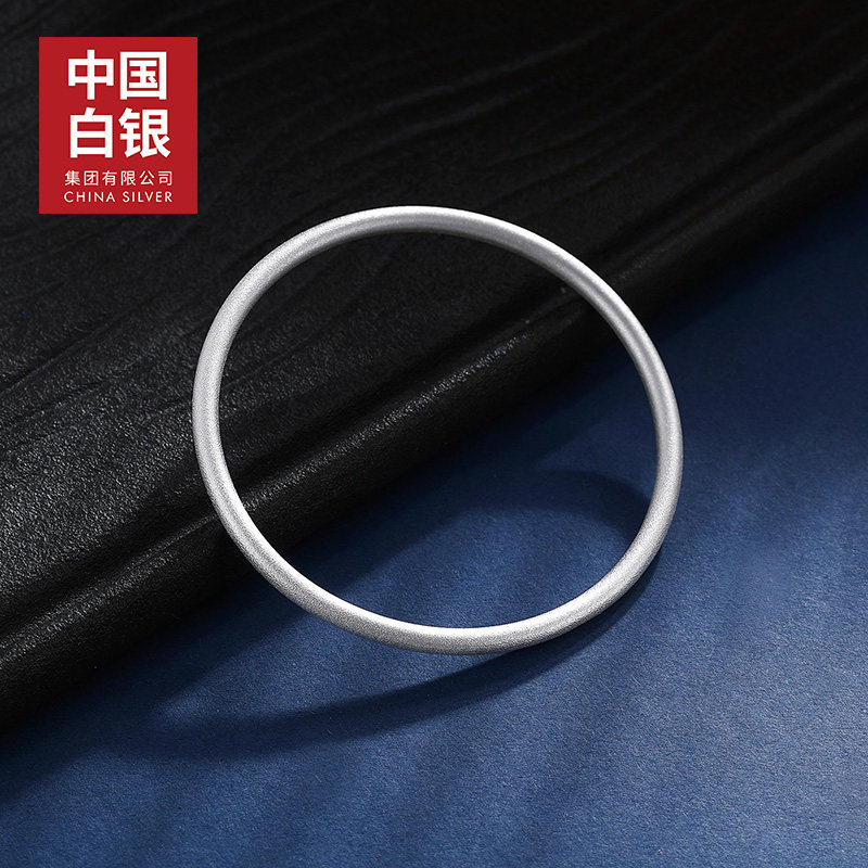 中国白银 999足银 实心古法银手镯 天猫优惠券折后￥179包邮（￥599-420）