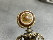 Tibetan natural color Tibetan God of Wealth Eyes What you see is what you get One thing one picture