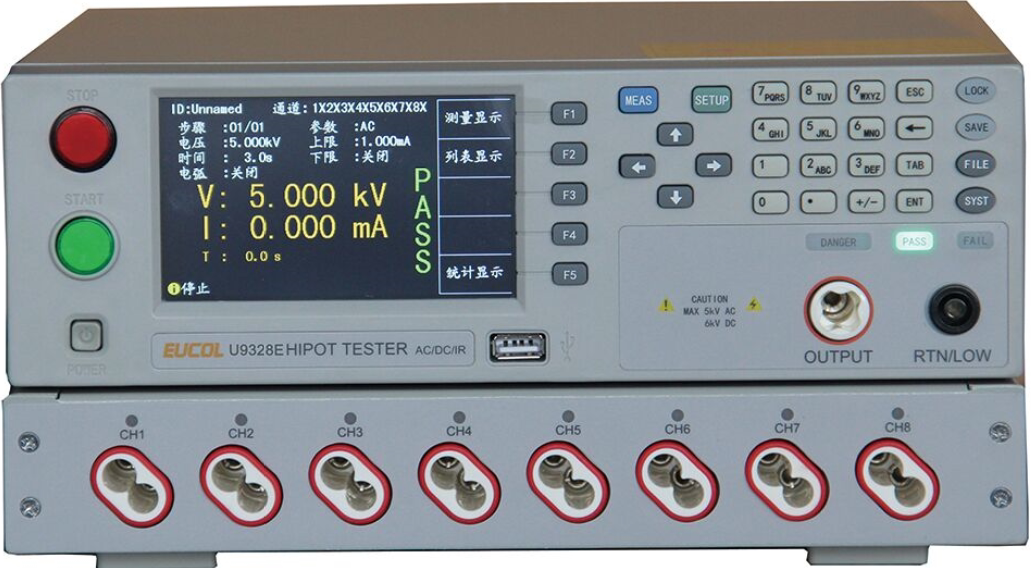 AC/DC insulation pressure resistance tester U9321 U9311A B program control accuracy 2% 4 8 channel