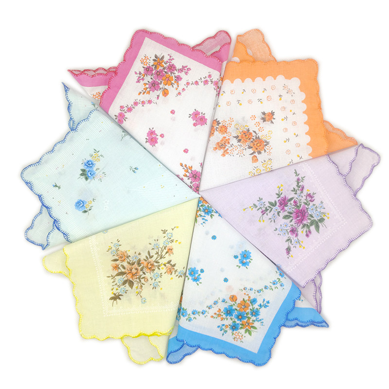 Old lady's lunar tooth cotton sweat handkerchief handkerchief wiped sweat towel and old childhood mouth