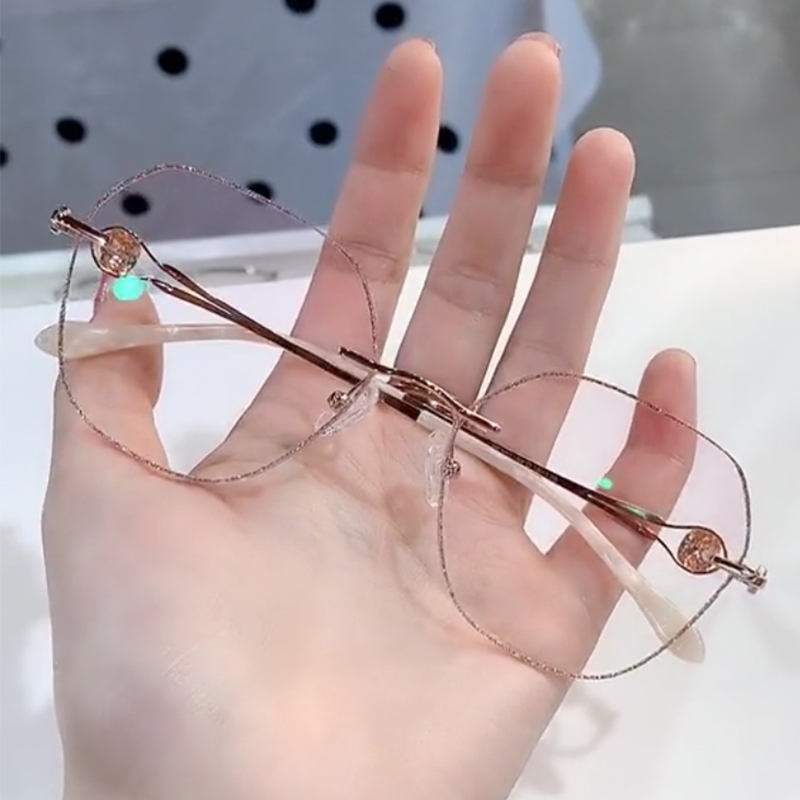 MTV glasses female allocation number of degree anti-blue radiation protection mesh wire side face red mold tide