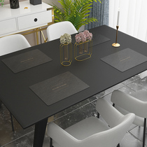 Nordic ins wind leather placemat Household table mat Waterproof and oil-proof heat insulation and anti-scalding mat Dinner plate bowl mat Teacup mat