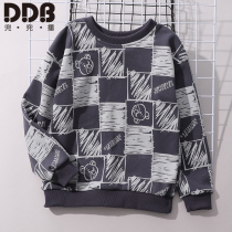 Childrens clothing boy clothes spring and autumn 2021 New Middle Child Base shirt childrens Autumn Tide brand coat foreign style pullover