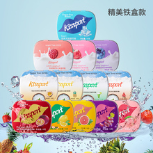 百人验货kissport薄荷糖铁盒