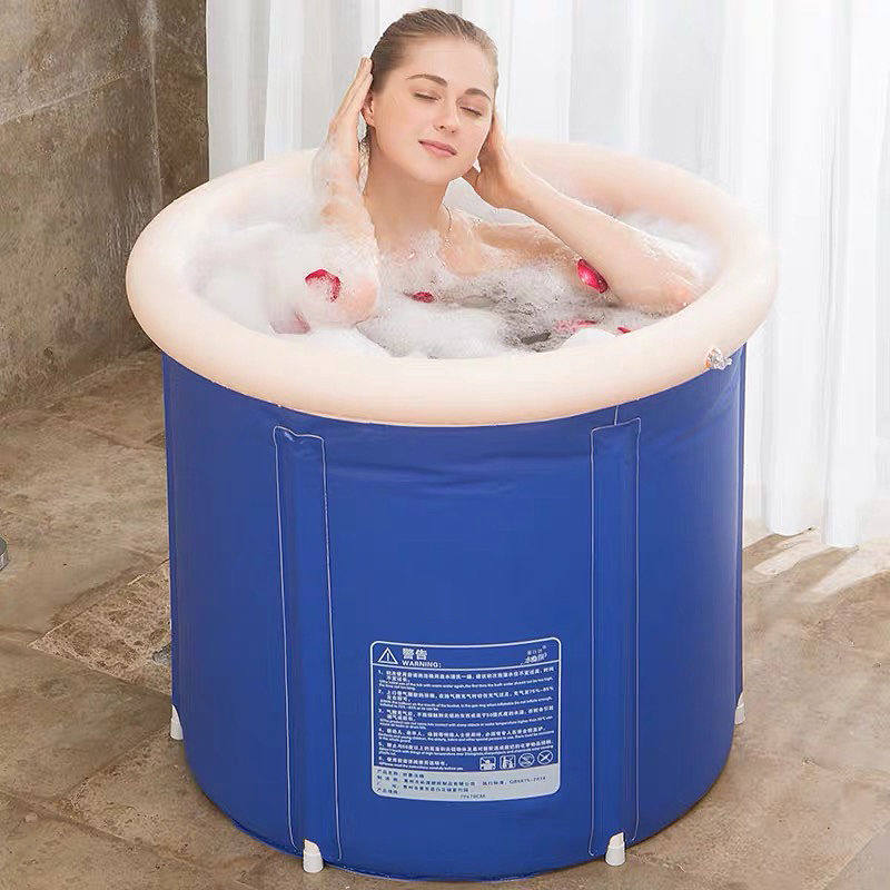 Thickened folding bath bucket bath bucket adult large bath bucket bath bucket children's bath tub bathtub household bathtub