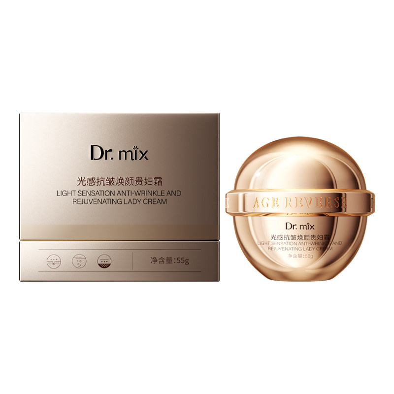 Dr.mix光感抗皱焕颜贵妇霜紧致淡纹补水遮瑕保湿提亮懒人面霜2 乳体实拍商品图