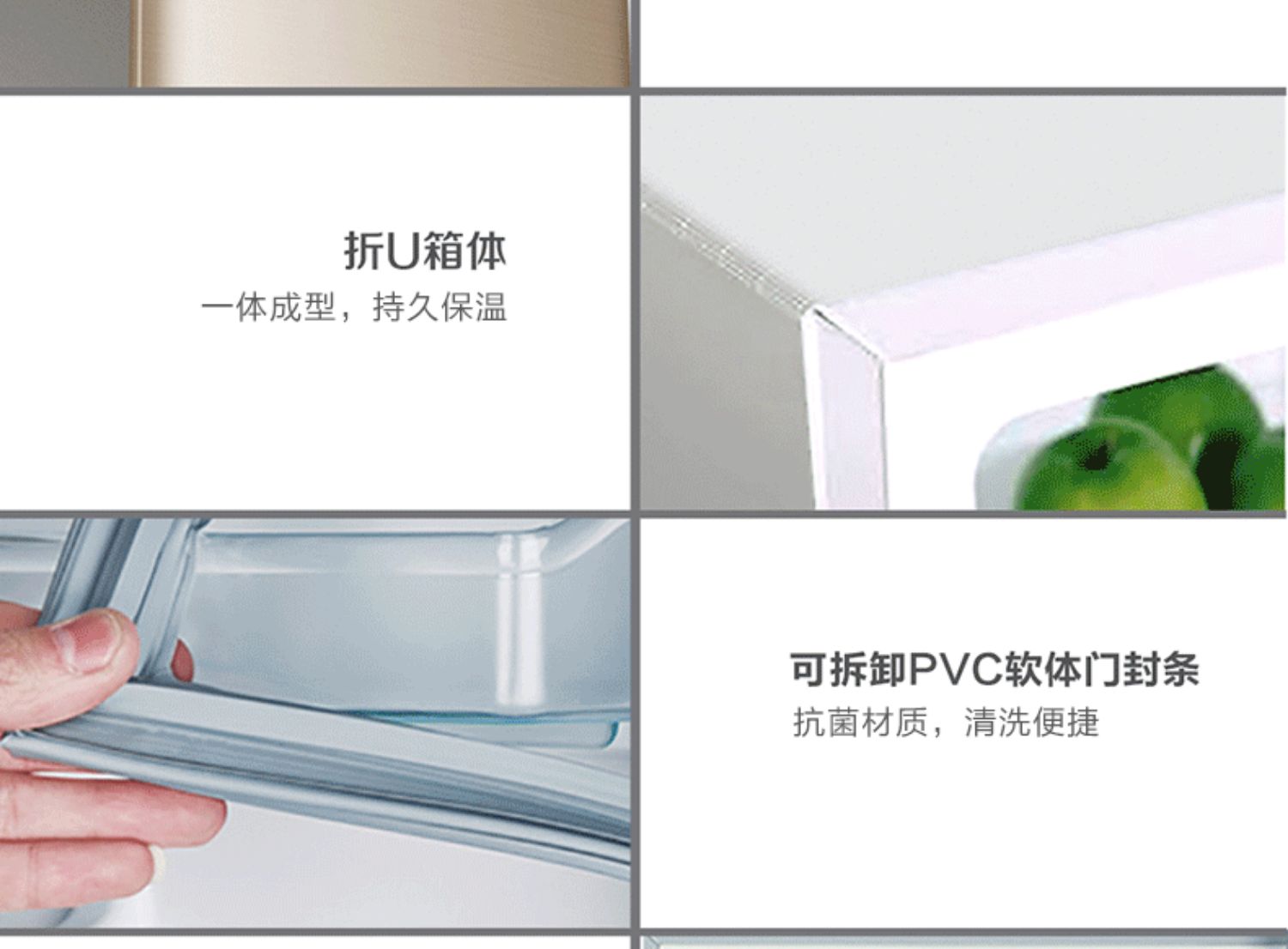 Haier BCD-206STPP lít hộ gia đình ba cửa câm tiết kiệm năng lượng mềm thiết bị tủ lạnh đông lạnh công suất lớn - Tủ lạnh tủ lạnh mini 90l