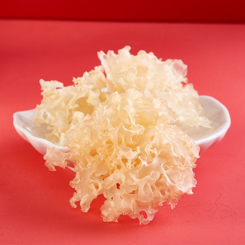 Natural Premium Tongjiang White Fungus Dried Goods from Sichuan Bazhong, Grown on Linden Wood, Sulfur-Free White Fungus, Mid-Autumn Festival Gift Box