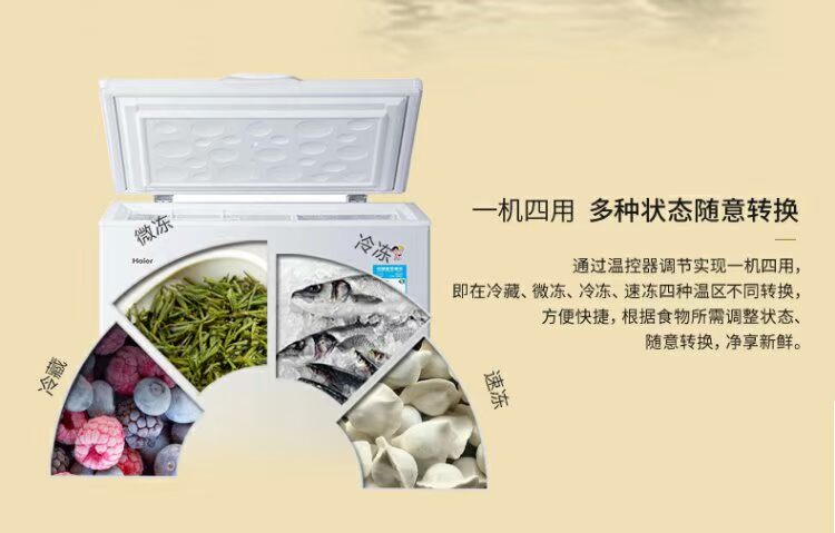 Tủ đông Haier / Haier BC / BD-199HT Tiết kiệm năng lượng Tủ đông lạnh gia đình nhỏ - Tủ đông tủ đông inox