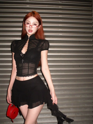 Черный комплект, кружевной лонгслив, милая летняя юбка, 3 предмета