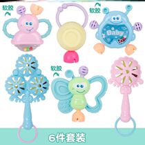 Gum bite tooth tooth baby toy girl boy combination puzzle bed Bell appease Cartoon soft glue
