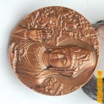 Putuo Mountain Nanhai Guanyin Dashun Big Bronze Medal Medal Medal All Bronze Art Arrange Guanyin Lotus